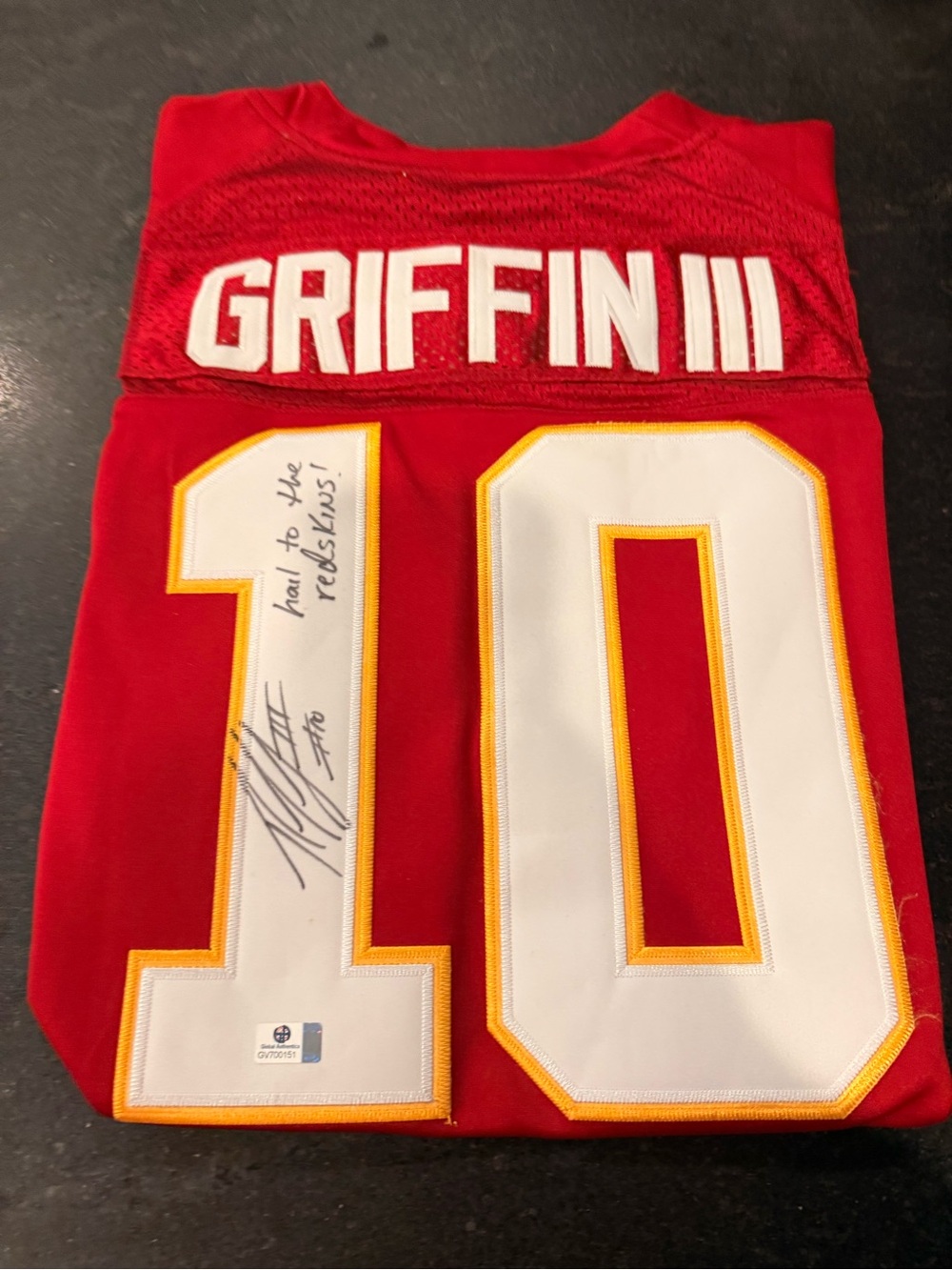 Robert Griffin III Redskins Signed with Custom Inscription